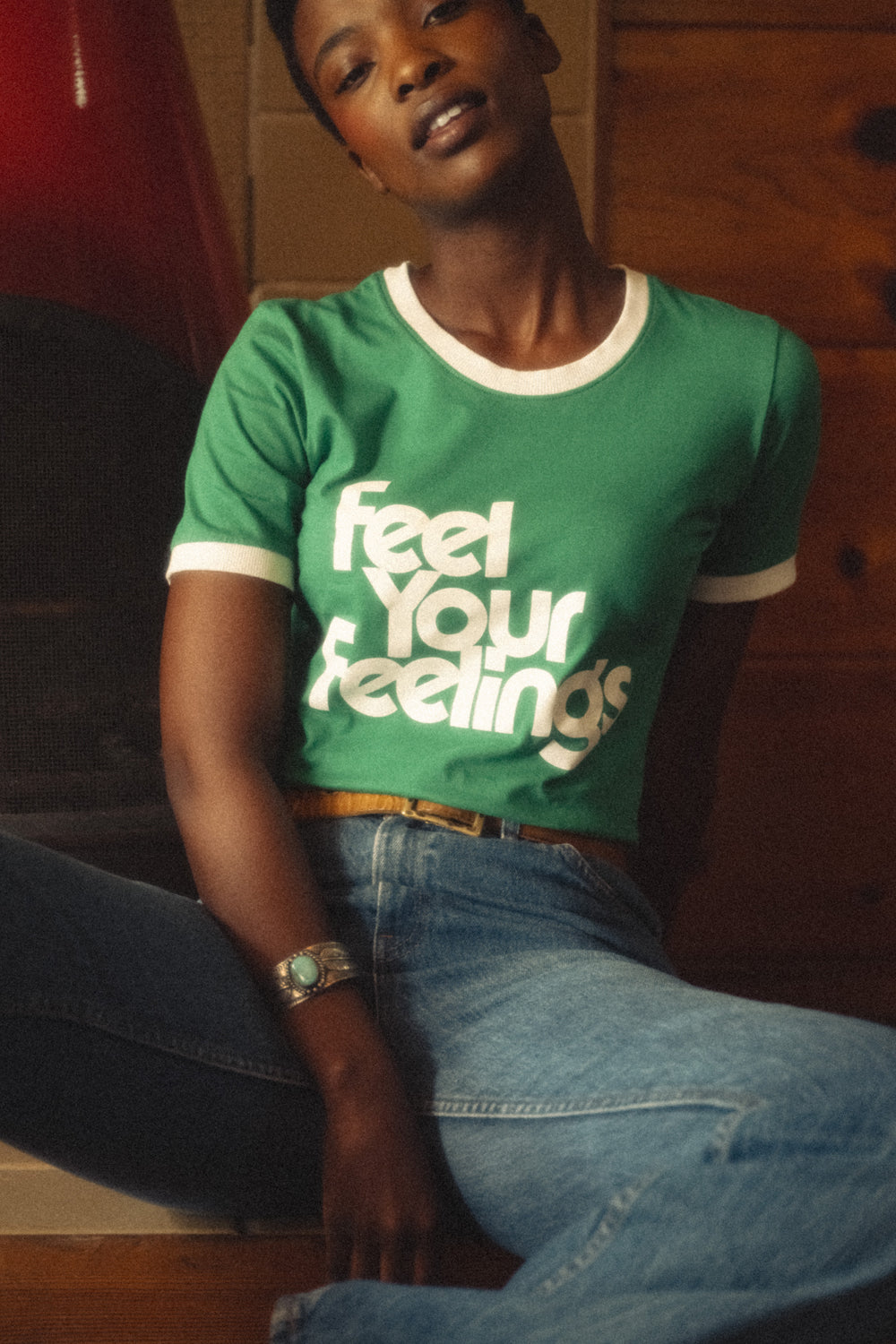 Feel Your Feelings (Green) | Fitted Ringer – The Bee & The Fox