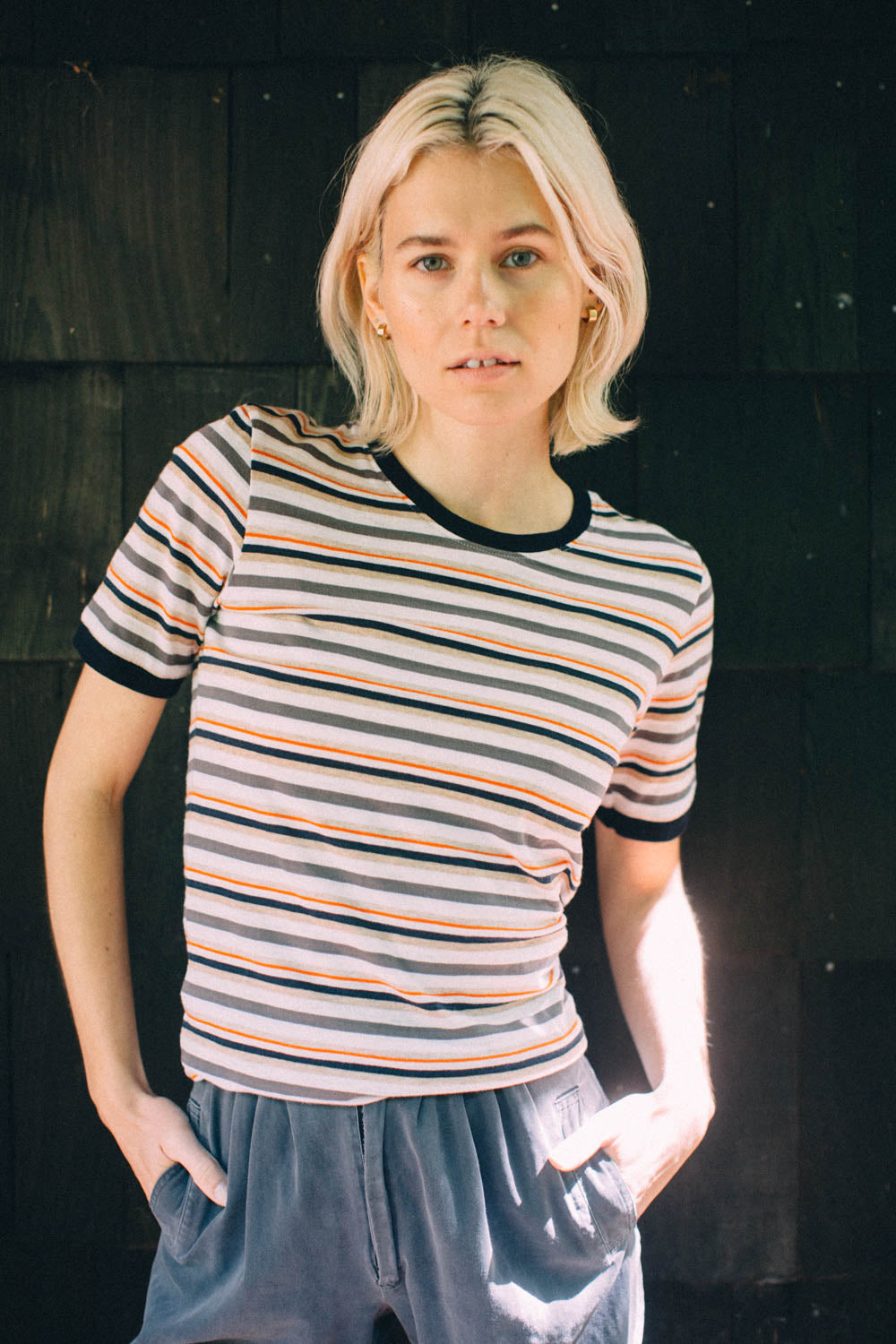 ArguE CulturE Retro Stripe T Set-Up（M） Stripe A | Fitted Ringer – The Bee & The Fox