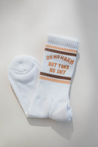 Do No Harm, Take No Shit Socks by The Bee and The Fox