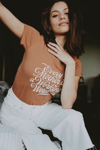 Every Mother is a Working Woman Scoop Neck Shirt by The Bee and The Fox
