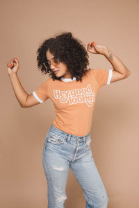 Hey Good Lookin' Ringer Tee for Women by The Bee and The Fox