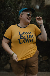 Love & Let Love Shirt in Mustard