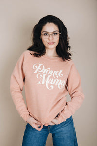 Proud Mama Cropped Sweatshirt by The Bee and The Fox