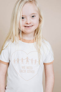 We Need Each Other Ringer Tee for Kids by The Bee and The Fox