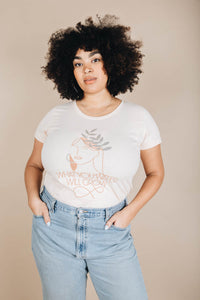 What You Water Will Grow Scoop Neck Shirt for Women by The Bee and The Fox