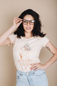 What You Water Will Grow Scoop Neck Shirt for Women by The Bee and The Fox