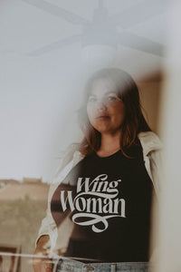 Wing Woman Fitted Crewneck by The Bee and The Fox