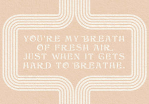 BREATH OF FRESH AIR Greeting Card by The Bee and The Fox