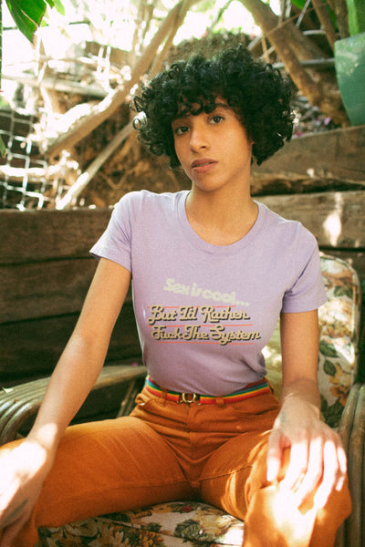 Sex is Cool But I'd Rather Fuck The System | Fitted Crewneck – The