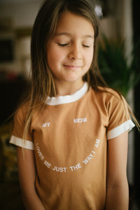 My Mom Loves Me Just The Way I Am Kids Tee by The Bee & The Fox