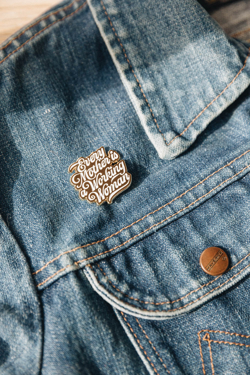 Every Mother is a Working Woman Enamel Pin | The Bee & The Fox
