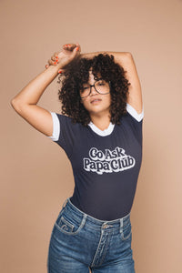 Go Ask Papa Club Unisex Navy by The Bee and The Fox