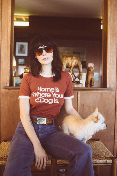 Home is Where Your Dog Is Shirt - Women's Ringer Tee | The Bee