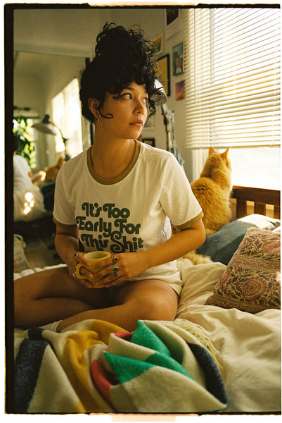 It's Too Early for This Shit - Women's Ringer Tee | The Bee & The Fox