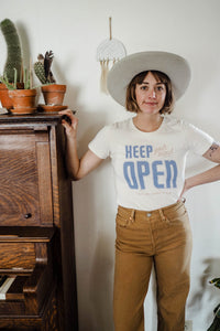 Keep Your Mind Open Tee by The Bee & The Fox