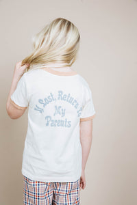 If Lost, Return to My Parents Shirt for Kids by The Bee and The Fox