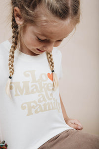 Love Makes a Family Shirt for Kids by The Bee and The Fox
