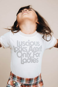 Luscious Locks Aren't Only for the Ladies Shirt for Kids by The Bee and The Fox