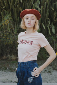 Pink Crewneck Mother Shirt by The Bee and The Fox