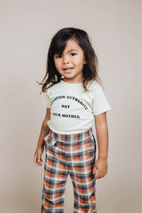 Question Authority Not Your Mother Shirt for Kids by The Bee and The Fox