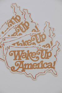 Wake Up America Sticker by The Bee and The Fox