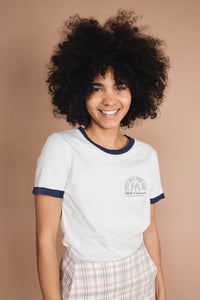 Fresh Milk Made Here Ringer Tee for Women by The Bee and The Fox