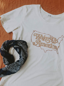 Wake Up America Shirt for Women by The Bee and The Fox