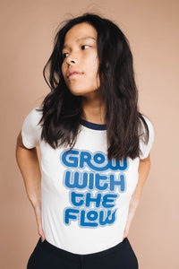 Grow with the Flow Ringer Tee for Women by The Bee and The Fox