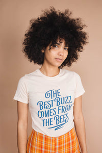 Peach The Best Buzz Comes from the Bees Shirt by The Bee and The Fox