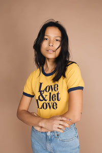 Love & Let Love Shirt in Mustard by The Bee and The Fox