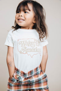 Wake Up America Shirt for Kids by The Bee and The Fox