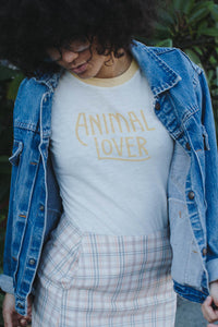 Animal Lover Ringer Tee for Women by The Bee and The Fox