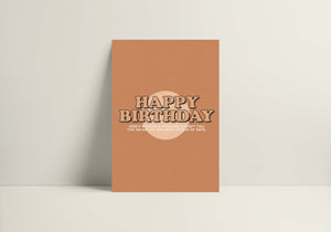 Happy Birthday Greeting Card by The Bee and The Fox