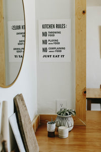 Letterpress: Kitchen Rules by The Bee and The Fox