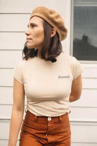 Cream Mamacita Fitted Tee for Women by The Bee and The Fox