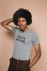 Papa Bear Shirt for Men in gray by The Bee and The Fox